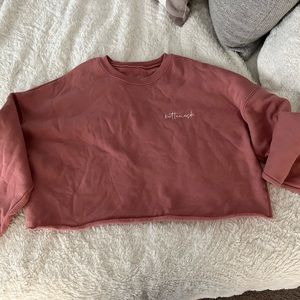 Kittenish size Medium cropped sweat shirt